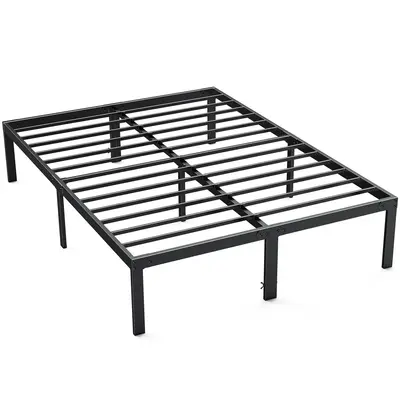 【Deal】Bed Frame，Heavy Duty Metal Platform Bed Frames with Storage Space Under Frame, 14 Inches, Sturdy Steel Slat Suppo...