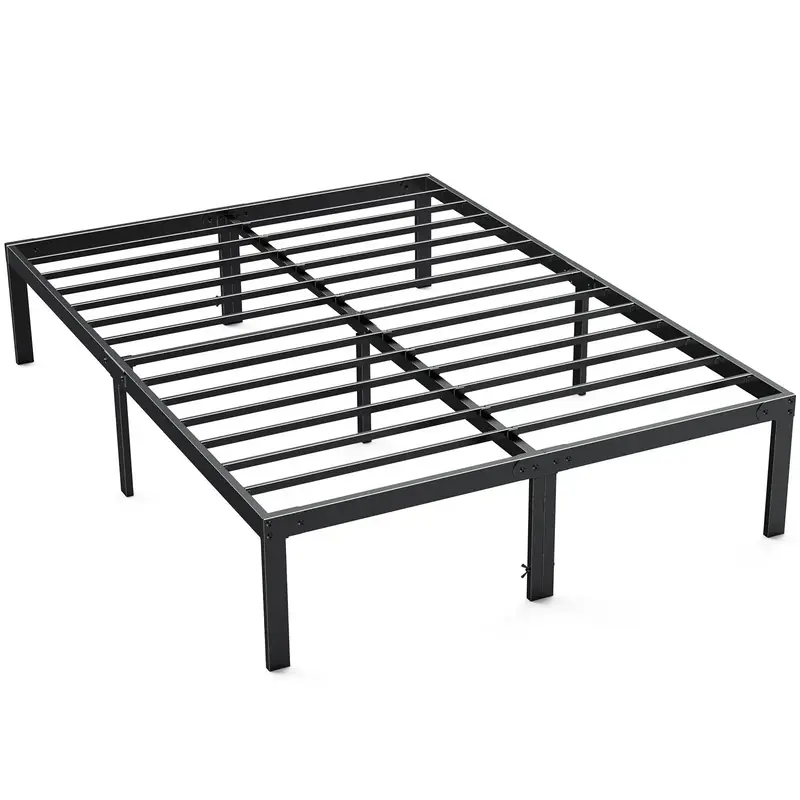 【Deal】Bed Frame，Heavy Duty Metal Platform Bed Frames with Storage Space Under Frame, 14 Inches, Sturdy Steel Slat Suppo...