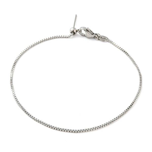 Non-Tarnish 304 Stainless Steel Add a Bead Adjustable Box Chains Bracelets for Women
