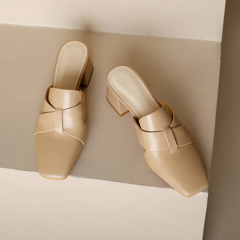 CHIKO Lashondra Square Toe Block Heels Clogs/Mules Shoes