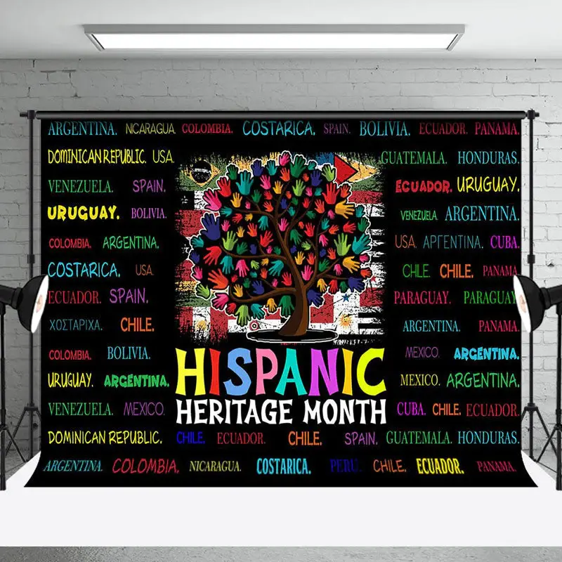 Aperturee Trees Names Black Hispanic Heritage Month Backdrop - Aperturee