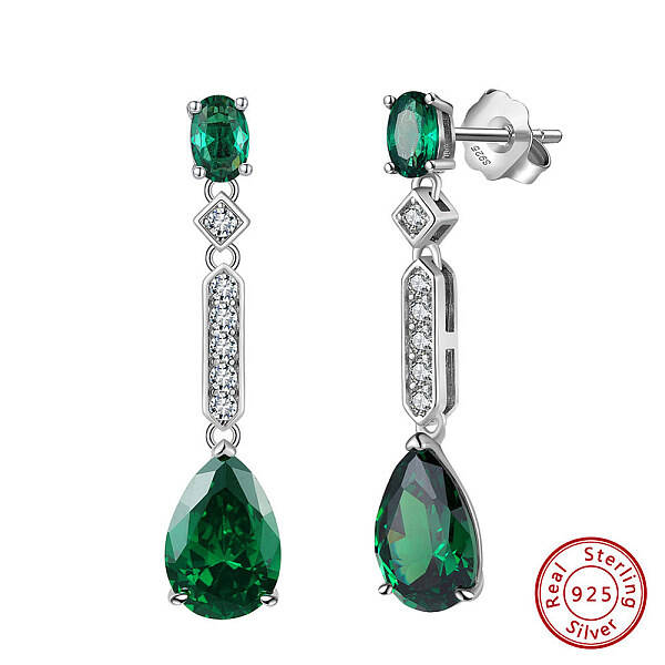 925 Sterling Silver Cubic Zirconia Stud Earrings
