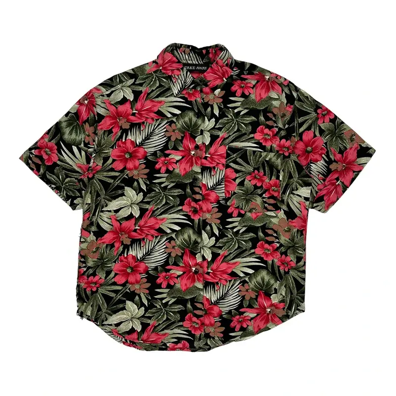 Take Away Hawaiian Shirt - Medium Multicoloured Viscose