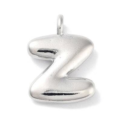 Rack Plating Brass Balloon Letter Pendants
