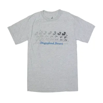 DISNEY Mickey Mouse T-Shirt Grey Short Sleeve Womens S
