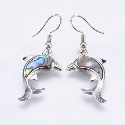 Abalone Shell/Paua Shell Dangle Earrings