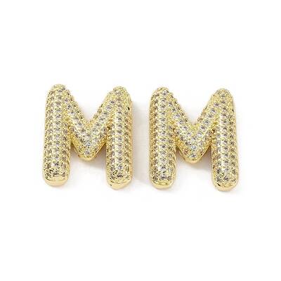 Brass Micro Pave Clear Cubic Zirconia Pendants