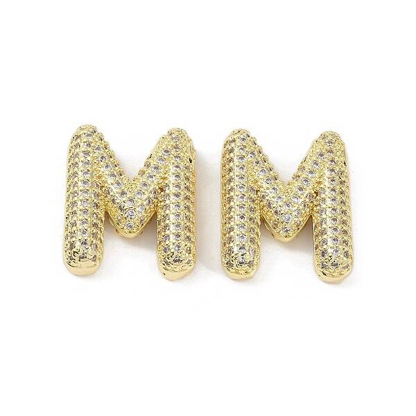Brass Micro Pave Clear Cubic Zirconia Pendants