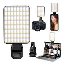 Magnetic Selfie Light, LED Fill Light, 128 LED Portable Light with 3 Light Modes, 2000mAh Rechargeable Video Light for Phone,...