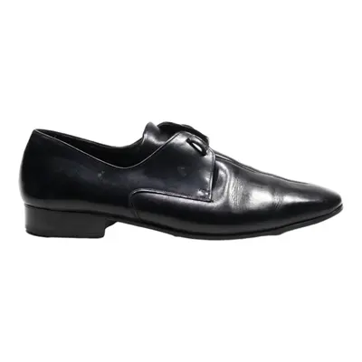 Derby Shoes Black Leather Mens UK 8