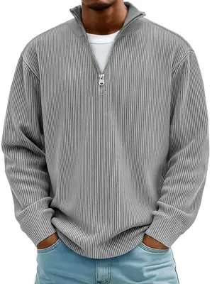 Calix | Stylish Cuff Zip-Up Sweater