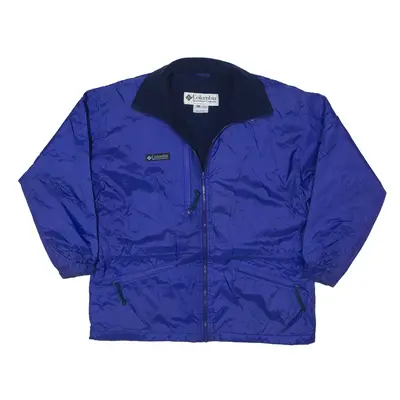 COLUMBIA Fleece Lined Ski Jacket Blue Womens L