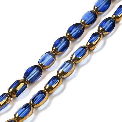Electroplate Transparent Glass Beads Strands
