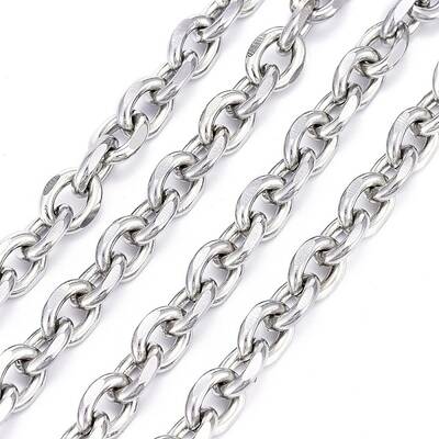 Tarnish Resistant 304 Stainless Steel Cable Chains