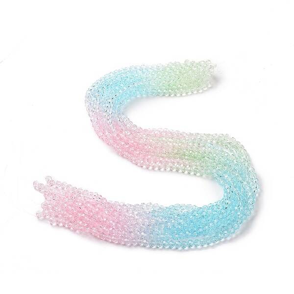 Transparent Glass Beads Strands
