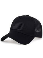 Minimalist Funny Flag Design Trucker Hats, Street Trend Adjustable Strap Flag Patch Baseball Hat for Country Boys, Outdoor Sp...