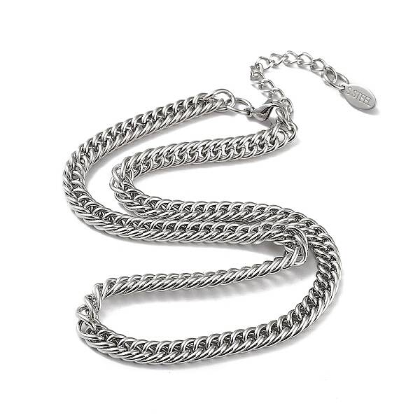 Non-Tarnish 304 Stainless Steel Cuban Link Chain Necklace