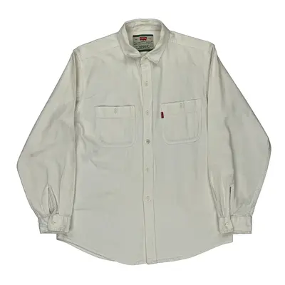 Levis Denim Shirt - XL White Cotton