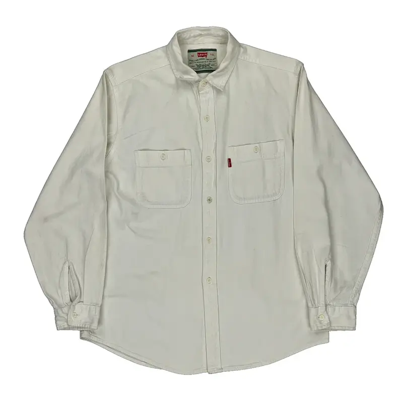 Levis Denim Shirt - XL White Cotton