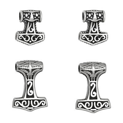 4Pcs 2 Style 304 Stainless Steel Pendants