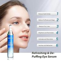 2Bmagic Caffeine Eye Serum and Eye Cream Roller - Firming Anti-Wrinkle Formula for Dark Circles, Puffiness & 360° Massage Ba...