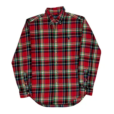 Ralph Lauren Checked Shirt - Medium Red Cotton