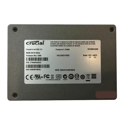 Crucial CT064M4SSD2 | M4 64GB Multi-Level Cell SATA 6Gb/s 2.5-Inch Solid State Drive