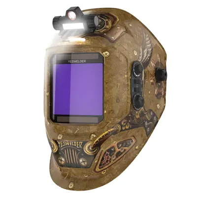 YESWELDER LYG-17800F Steampunk Graphic Auto Darkened Welding Helmet | 3.93\