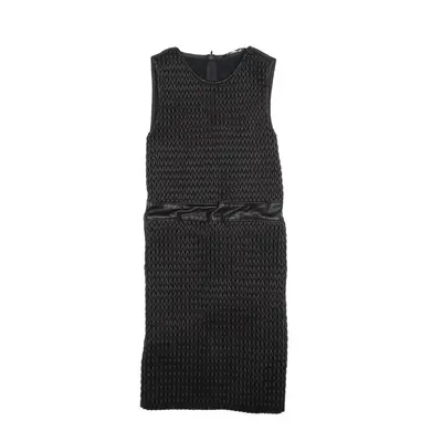 ZARA Mini Dress Black Sleeveless Short Womens UK 12