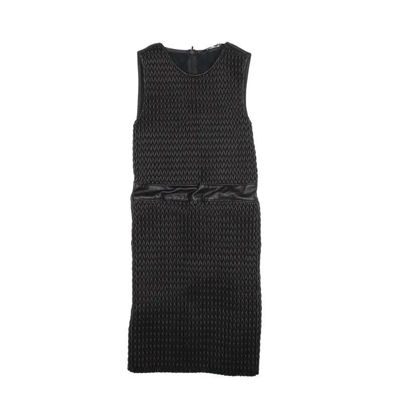 ZARA Mini Dress Black Sleeveless Short Womens UK 12