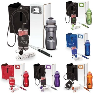 100 Custom Lobby 5-Piece Trade Show Gift Set - Multi-Function & ...