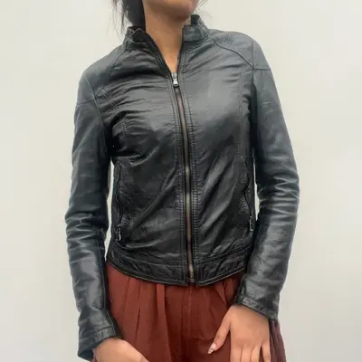L.B.K. Leather Jacket - XS Black Leather