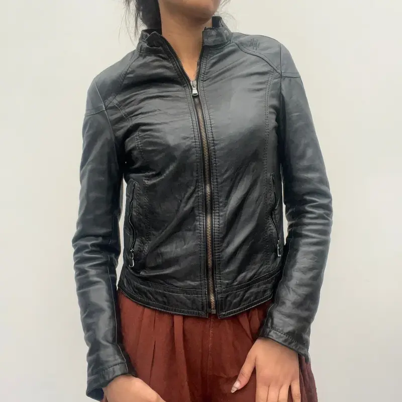 L.B.K. Leather Jacket - XS Black Leather