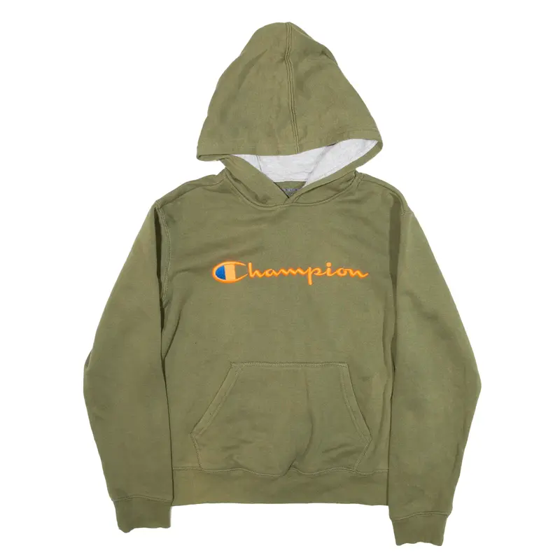 CHAMPION Green Hoodie L