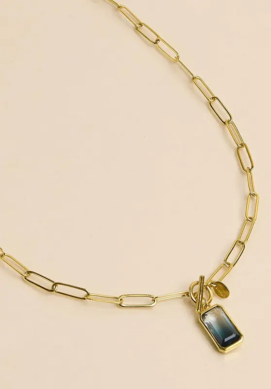 Necklace Cbrc6 Bleu-Vert | Color: BLEU VERT | Size: U