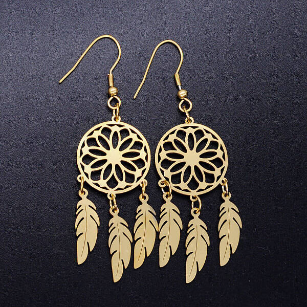 201 Stainless Steel Chandelier Earrings