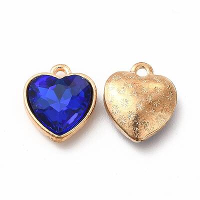 Faceted Glass Rhinestone Pendants