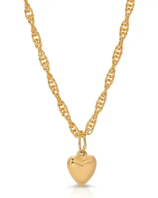 Charmed Heart Necklace | Metal Color: Gold