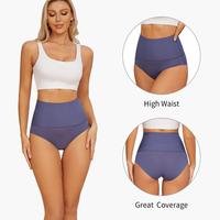 FINETOO 4Pcs  Women's Underwear High Waist Breathable Briefs Comfort  Underpants Ladies Springtok Stretch Smooth Panties 4 Pa...