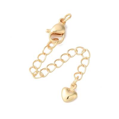 Rack Plating Brass Ends with Chain and Lobster Claw Clasps