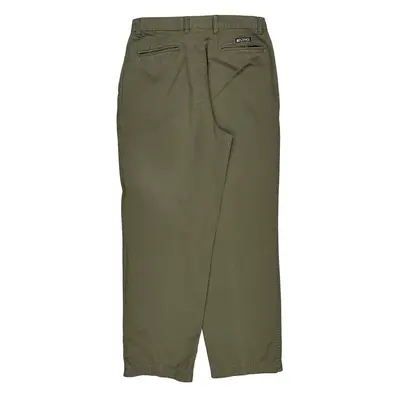Chaps Ralph Lauren Trousers - 32W 31L Green Cotton