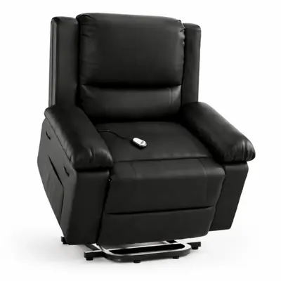 Garvee PU Leather Power Lift Recliner Chair with Massage and Heat, 8-Point Vibration, Adjustable Back and Leg Support, Electr...