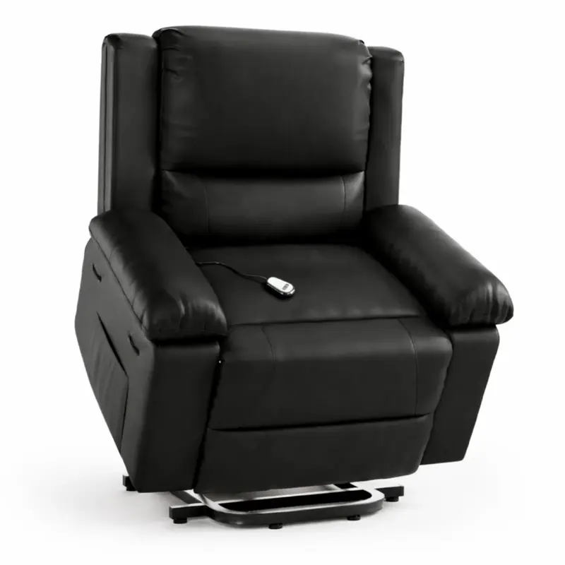 Garvee PU Leather Power Lift Recliner Chair with Massage and Heat, 8-Point Vibration, Adjustable Back and Leg Support, Electr...