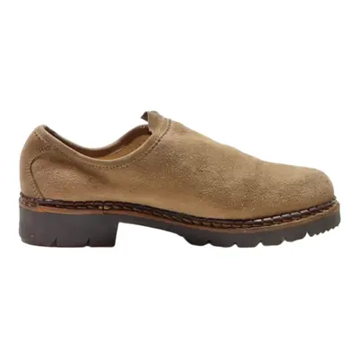FUN&CO Clog Shoes Brown Leather Womens UK 6