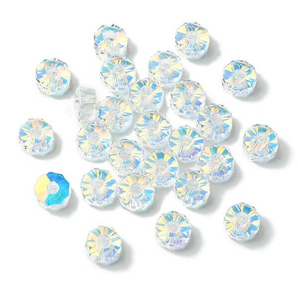 Transparent Electroplate Glass Beads