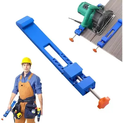 Adjustable Cutting Machine Base Guide, Electric Circular Saw Milling Positioning Clamp, Precision Wood Cutting Guide,Woodwork...