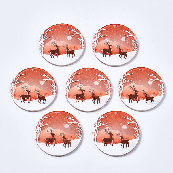 Transparent 3D Printed Acrylic Pendants