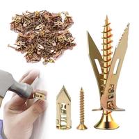 120Pcs Self-Drilling Anchors Screws (0.47X1.18inch)Upgraded Self Drilling DrywallAnchors with Screws, Easy Application NoDril...