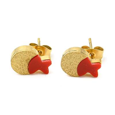 Acrylic Fish Stud Earrings