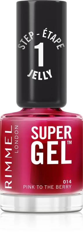 Rimmel Super gel nail polish without UV/LED lamp color 014 Pink To The Berry 12 ml